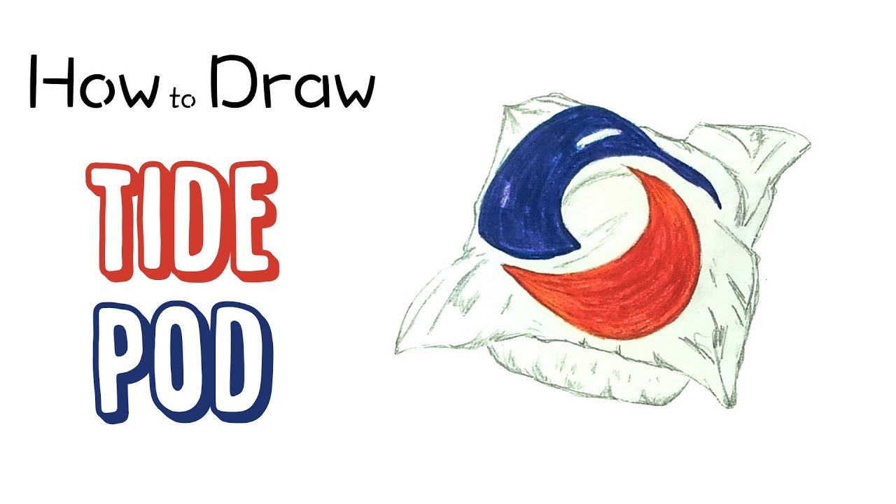 1280x720 how to draw a tide pod - Tide Drawing