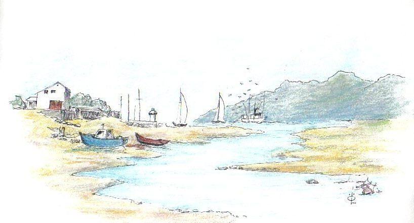 818x440 low tide drawing - Tide Drawing