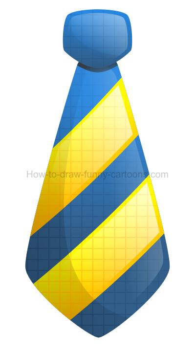 399x722 How To Draw Cartoon Ties - Tie Drawing