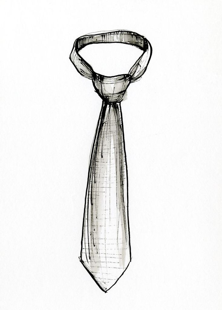 Tie Drawing at PaintingValley.com | Explore collection of Tie Drawing