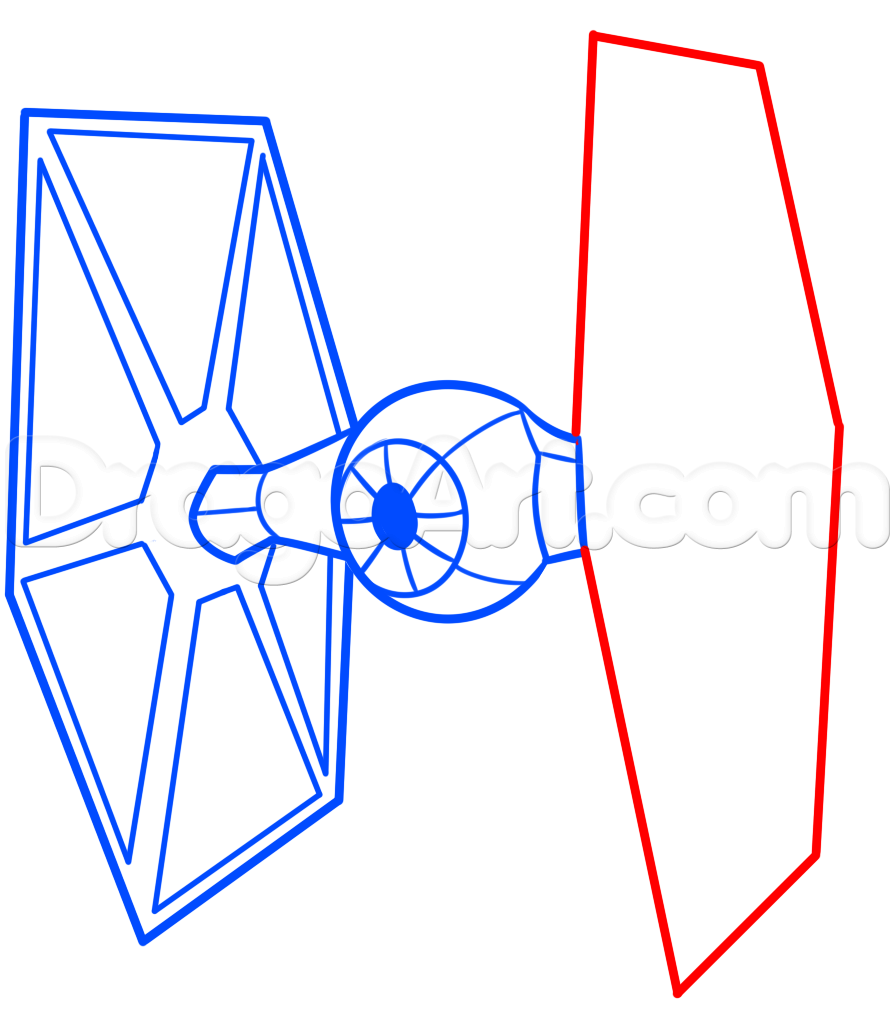 895x1019 how to draw a tie fighter easy, step - Tie Fighter Drawing