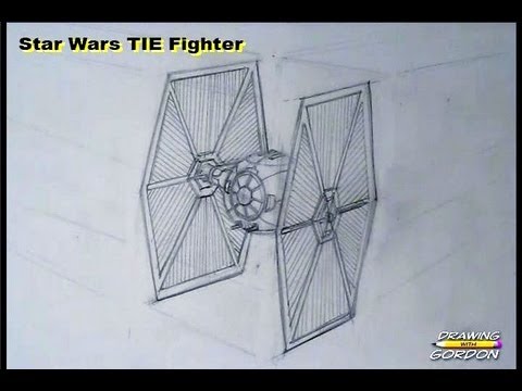 480x360 how to draw a star wars tie fighter - Tie Fighter Drawing
