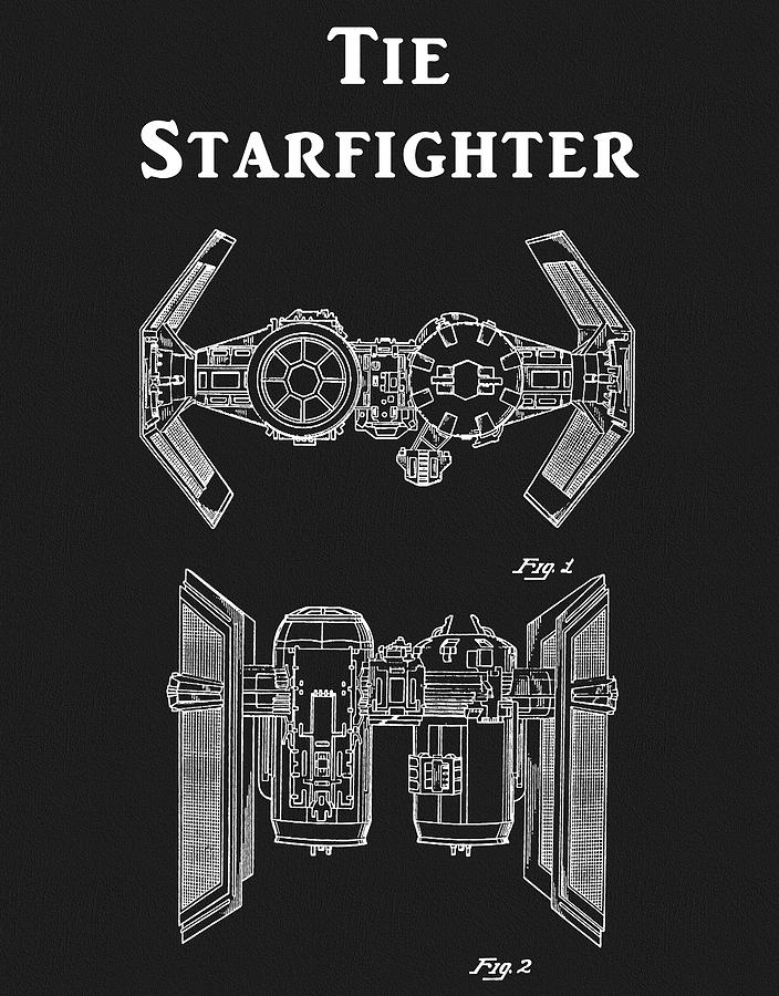 704x900 tie fighter patent drawing - Tie Fighter Drawing