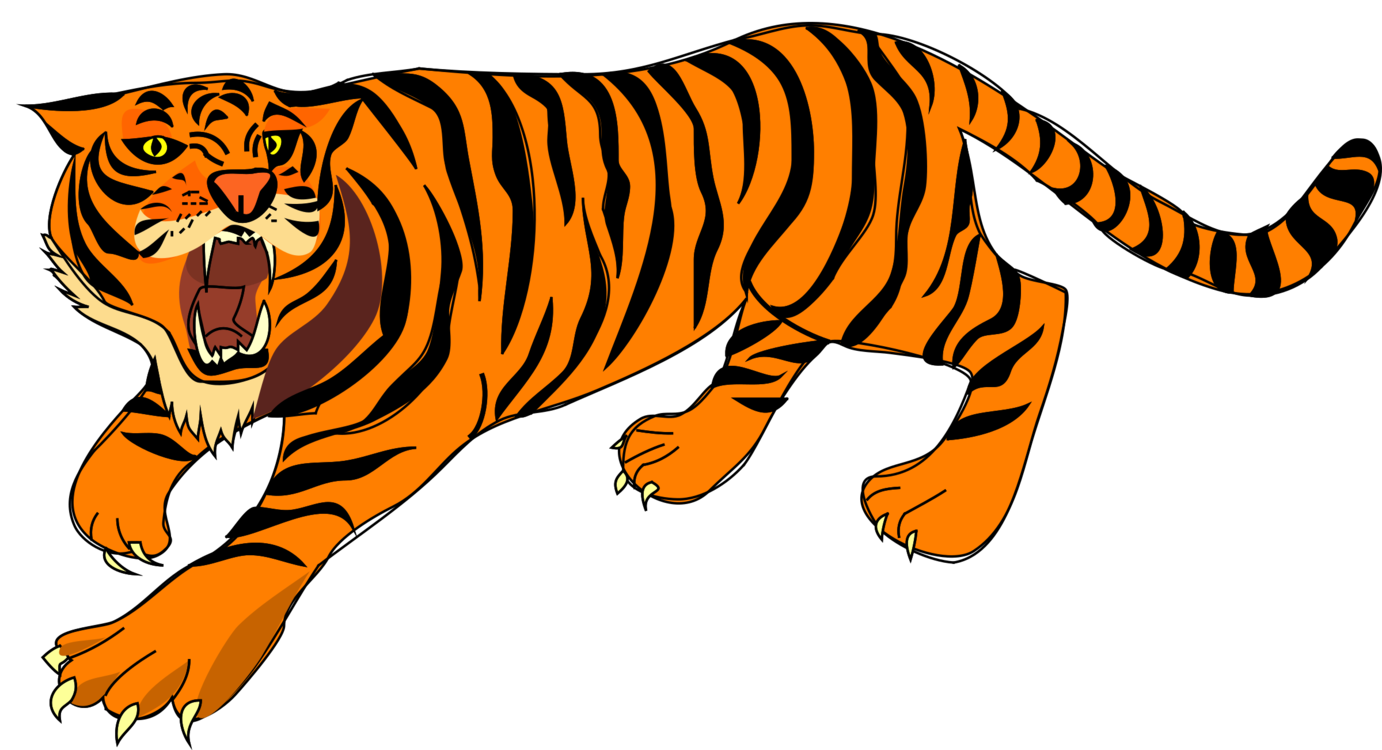 1382x750 tiger roar cartoon drawing cc0 - Tiger Cartoon Drawing