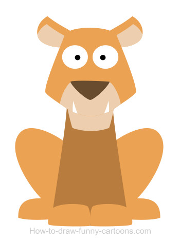 350x474 Drawing A Tiger Cartoon - Tiger Cartoon Drawing