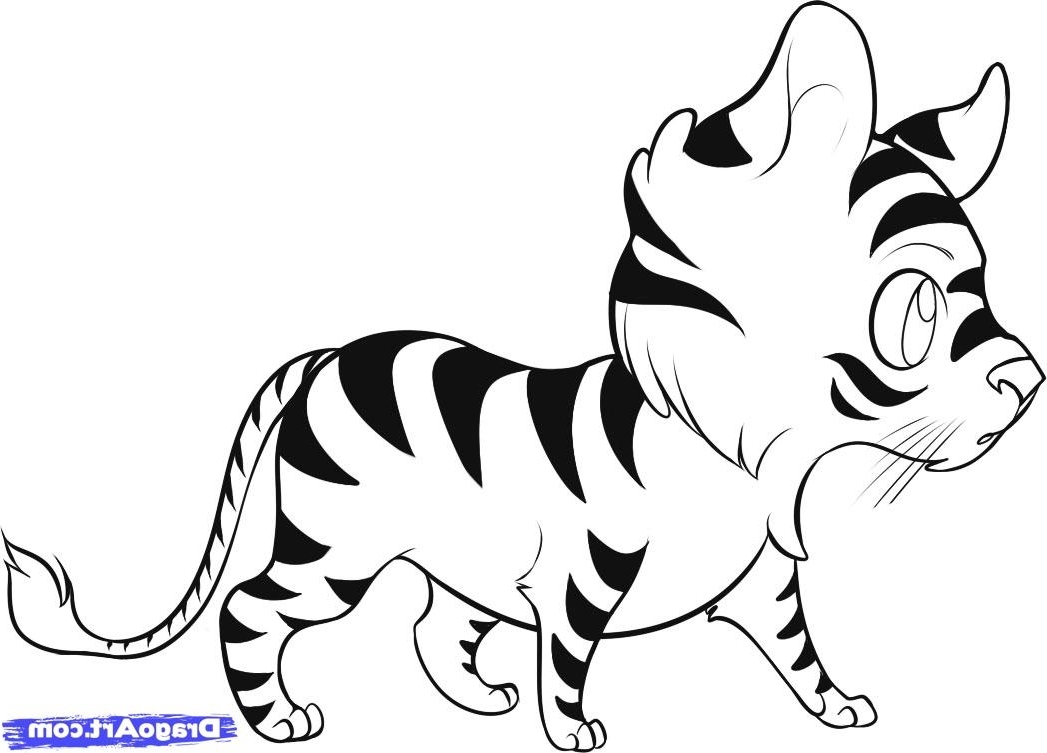 1047x753 Tiger Drawing Easy - Tiger Drawing Pictures