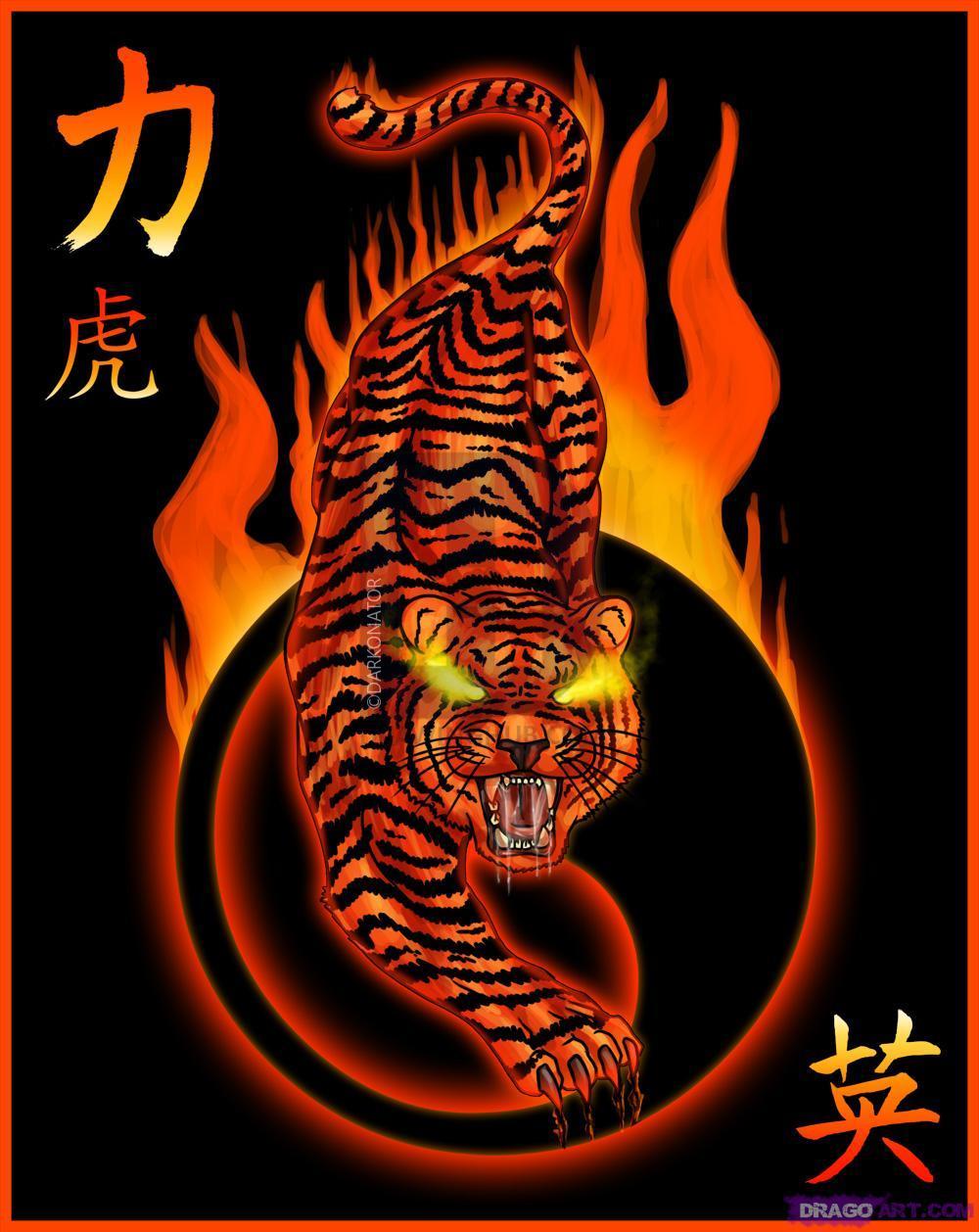 1000x1258 How To Draw A Tiger Tattoo, Step - Tiger Drawing Tattoo