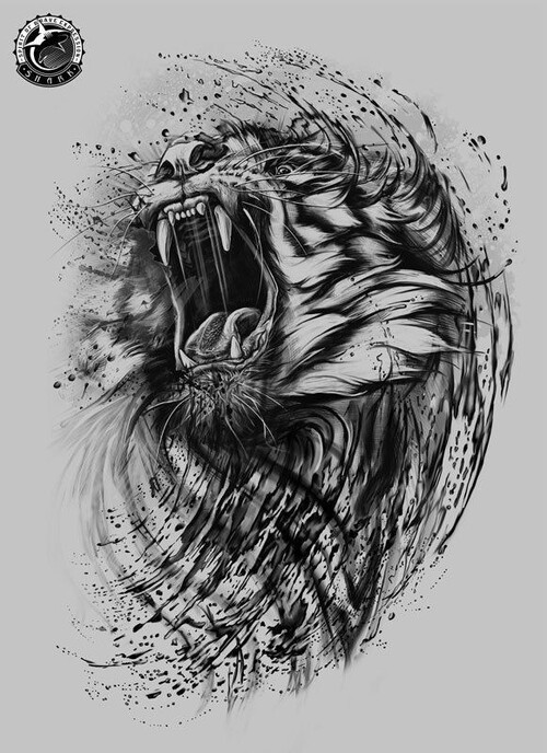 500x688 Image About Beautiful - Tiger Drawing Tumblr