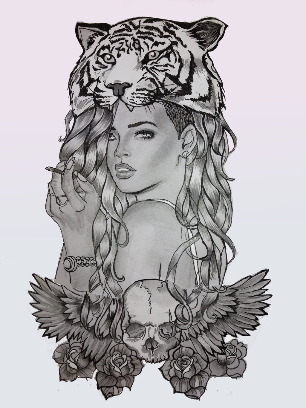 1024x1365 Cute Tiger Drawings Tumblr - Tiger Drawing Tumblr