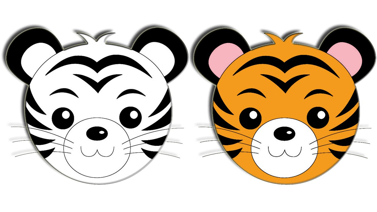 1280x720 simple tiger drawing simple tiger face drawing at getdrawings - Tiger Face Drawing