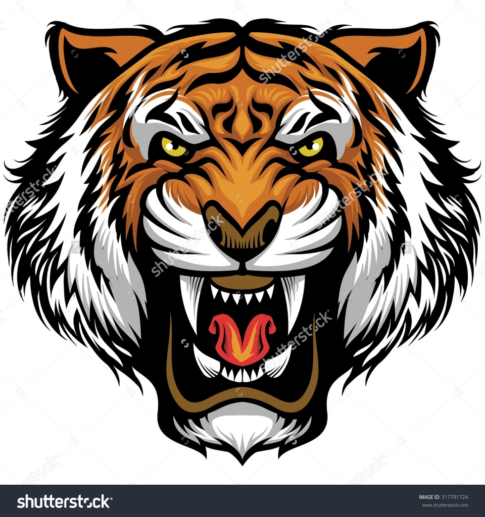 960x1024 Tiger Face Drawing Silhouette At Getdrawings Com Free For Personal - Tiger Face Drawing