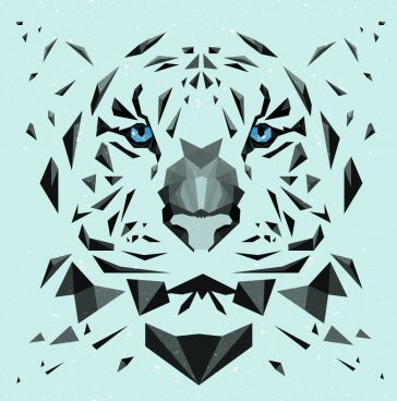 364x368 Tiger Face Drawing Free Vector Download - Tiger Face Drawing