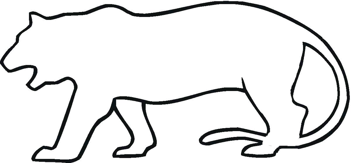 1200x557 Tiger Outline Clip Art Library Face Drawing Easy - Tiger Face Outline Drawing
