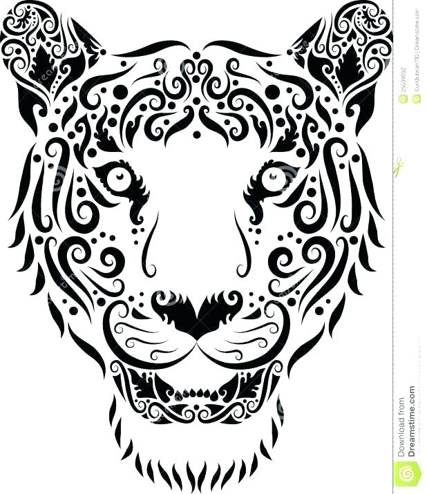 618x715 tiger outline drawing tiger outline drawing images - Tiger Face Outline Drawing