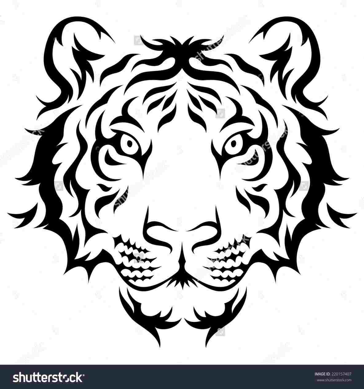 1185x1264 Easy Pencil Draw Tiger - Tiger Head Drawing Easy