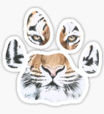 210x230 Tigerpaw Drawing Stickers Redbubble - Tiger Paw Drawing