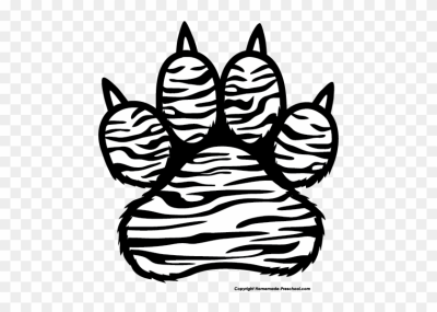 400x285 download free png tiger paw print tiger paw print drawing free - Tiger Print Drawing