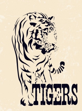 274x368 animal scratch free vector download - Tiger Scratch Drawing