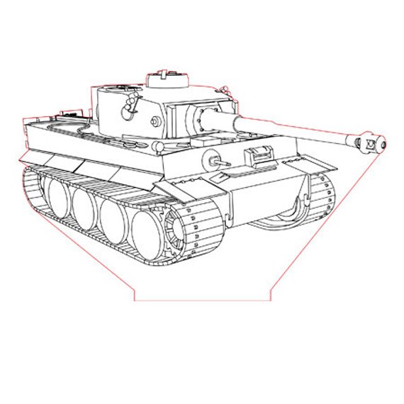 570x570 Lamp Pattern Tiger Tank Etsy - Tiger Tank Drawing