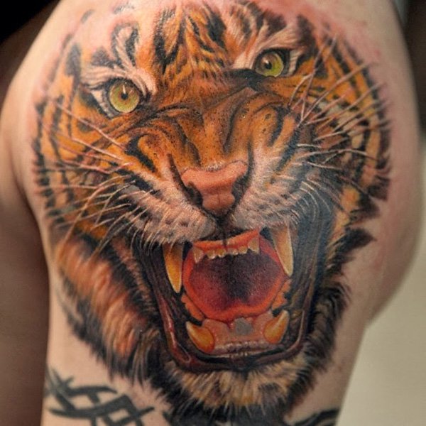 600x600 Awesome Tiger Tattoo Designs Art And Design - Tiger Tattoo Drawing
