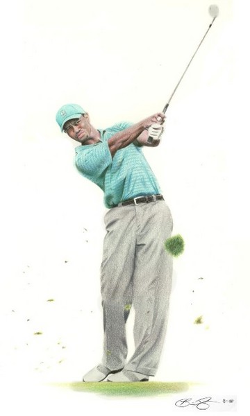 360x600 tiger woods cp - Tiger Woods Drawing