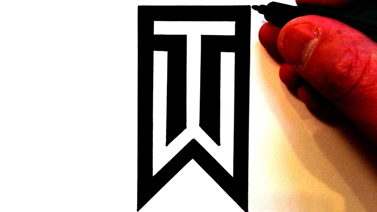 1280x720 how to draw the tiger woods logo - Tiger Woods Drawing