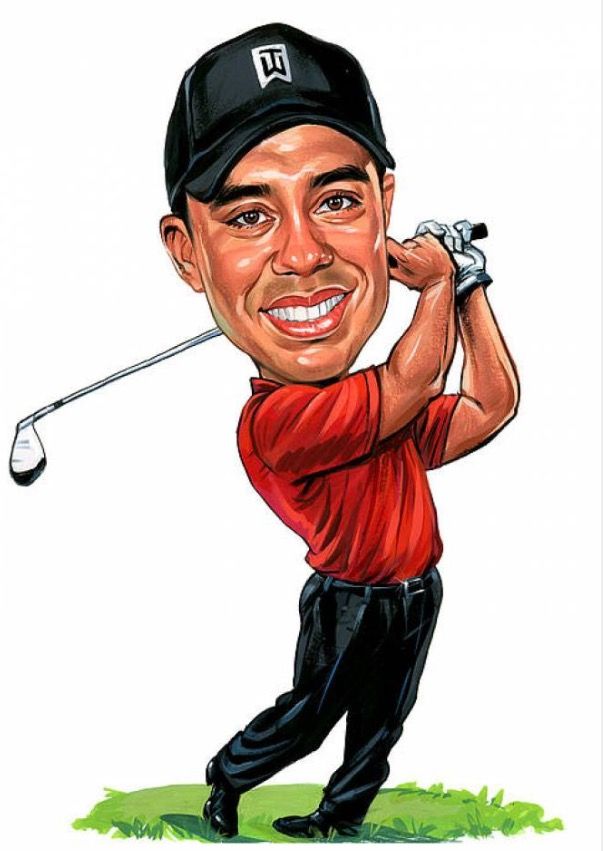 Tiger Woods Drawing at PaintingValley.com | Explore collection of Tiger ...