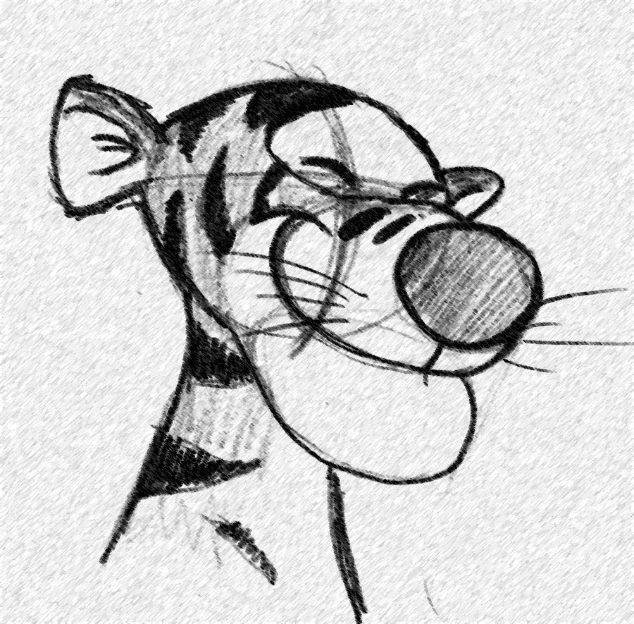 900x885 Tiggermust Learn How To Draw This!!! Crafts Fun Disney - Tigger Drawing