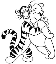 236x268 Tigger Coloring - Tigger Line Drawing