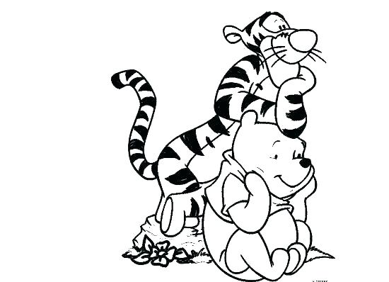 550x398 Tigger Coloring Picture - Tigger Line Drawing