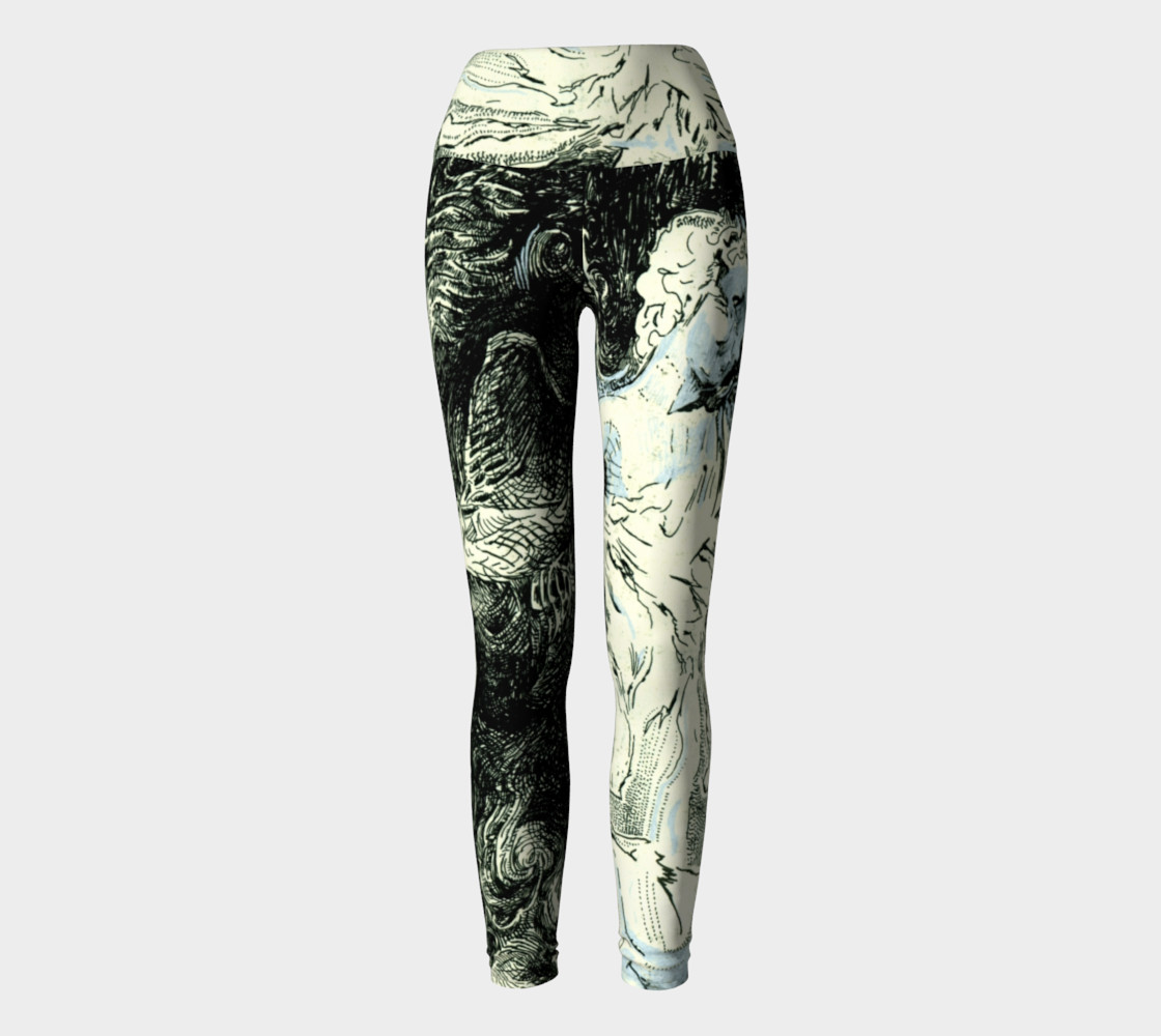 1120x1000 Bernini Angel Drawing, Yoga Leggings - Tights Drawing