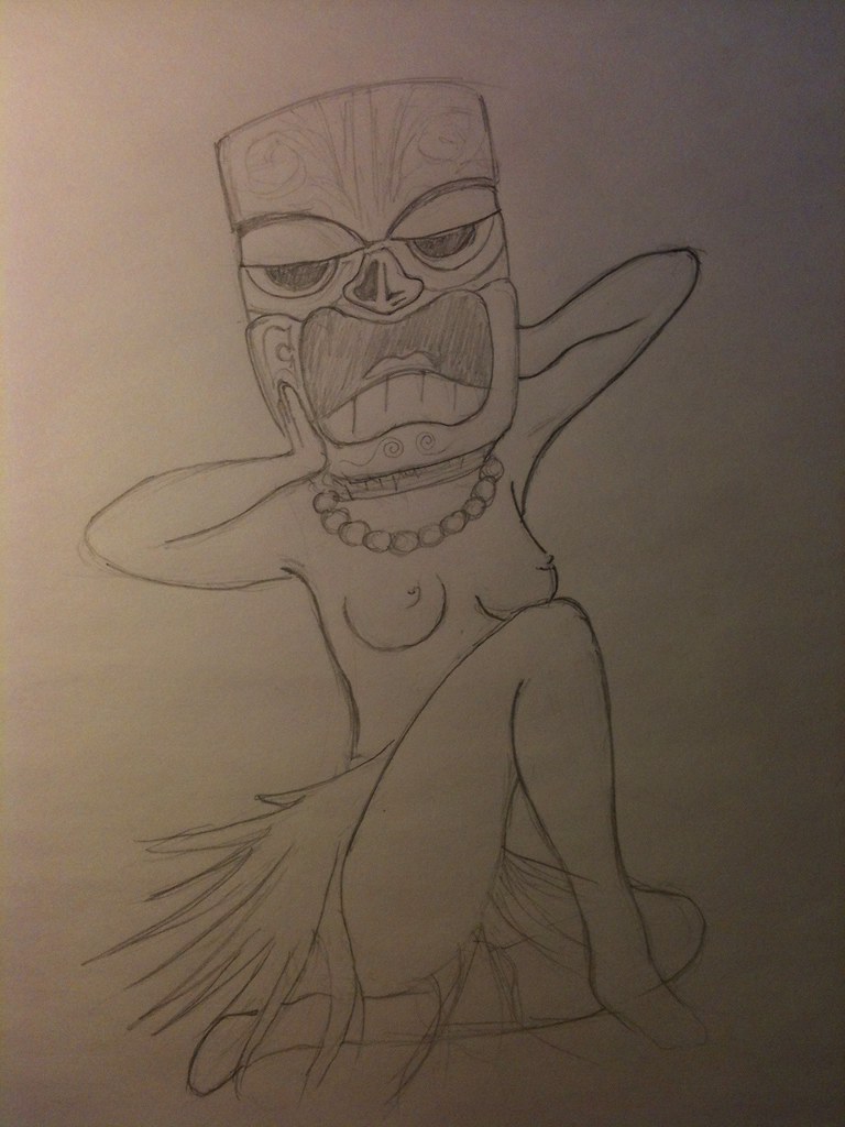 768x1024 the world's best photos of drawing and tiki - Tiki Drawing