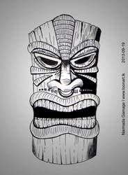 184x250 tiki statue - Tiki Drawing