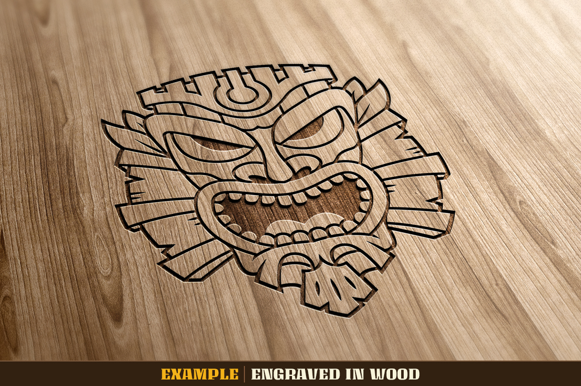 1160x772 tiki head illustrations set webmaster deals vip - Tiki Head Drawing