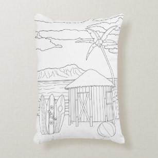307x307 tiki hut pillows - Tiki Hut Drawing