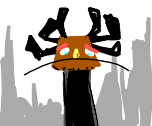 300x250 Sad Tiki Man Drawing - Tiki Man Drawing