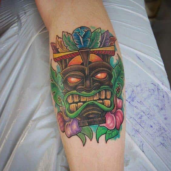 564x564 Tiki Tattoos For Men - Tiki Man Drawing