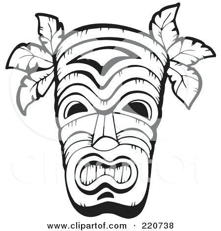 450x470 hawaiian tiki masks mask definition hawaiian tiki mask craft - Tiki Mask Drawing