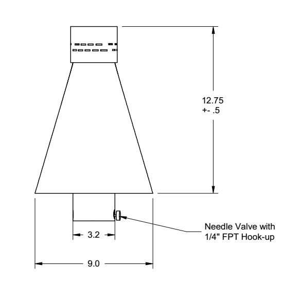 550x550 Tk Gas Tiki Torch Head Fine's Gas - Tiki Torch Drawing