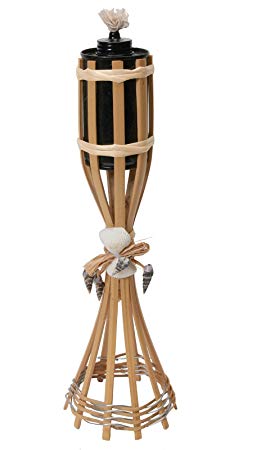 261x450 Tabletop Bamboo Polynesian Tiki Torches - Tiki Torch Drawing