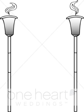 291x388 Clip Art Cross Torches Tiki Torch Clipart - Tiki Torch Drawing