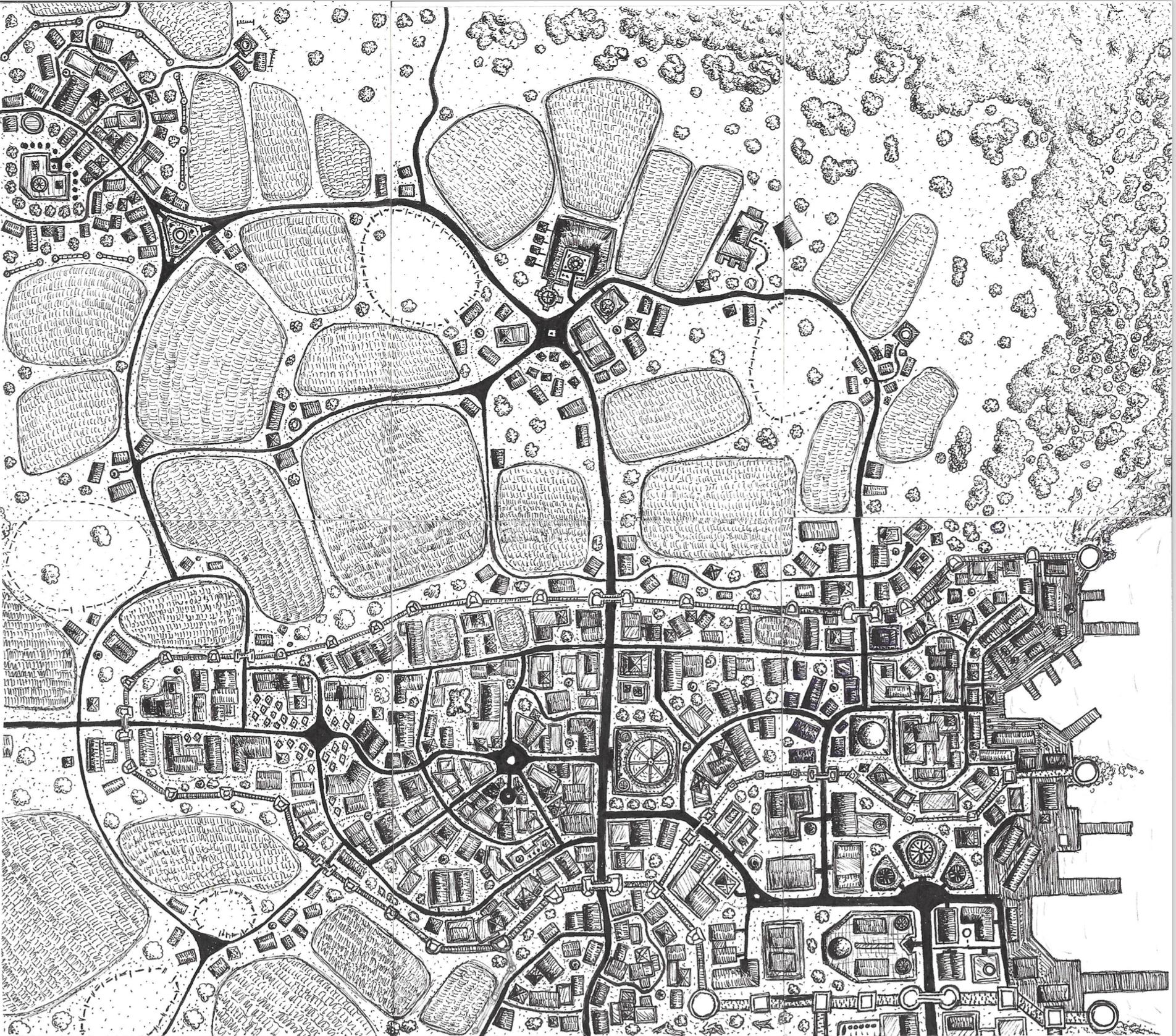 1904x1676 I've Been Working On A World - Tiles Drawing