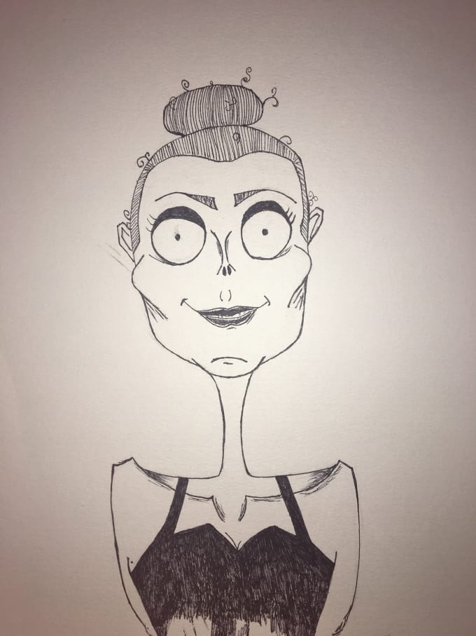 680x907 draw tim burton styles characters - Tim Burton Drawings