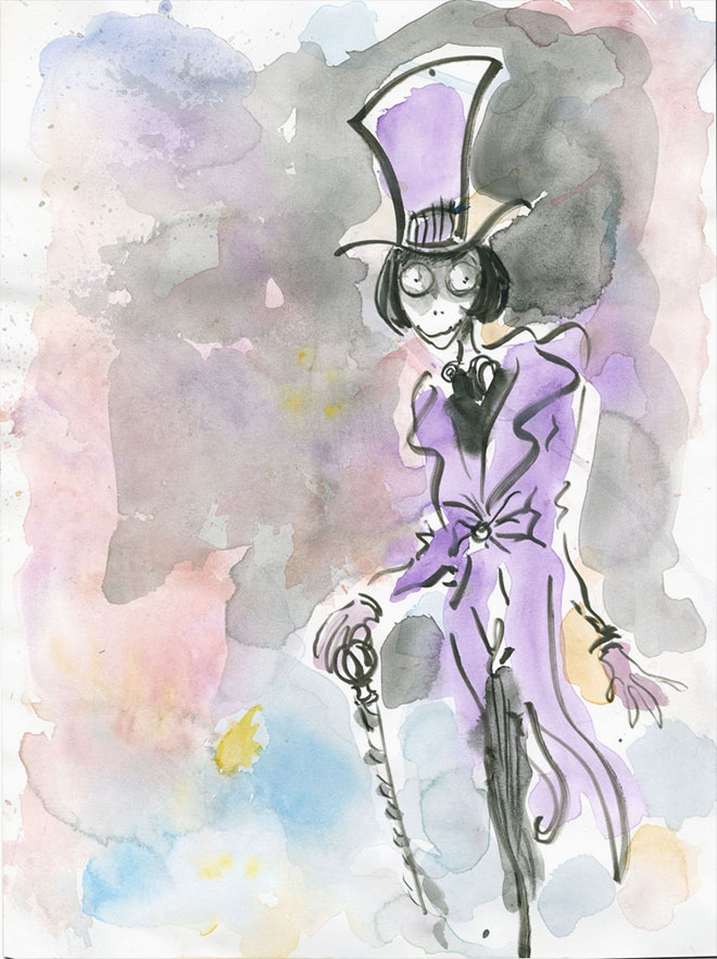 660x883 finding inspiration from tim burton's art style - Tim Burton Mad Hatter Drawing