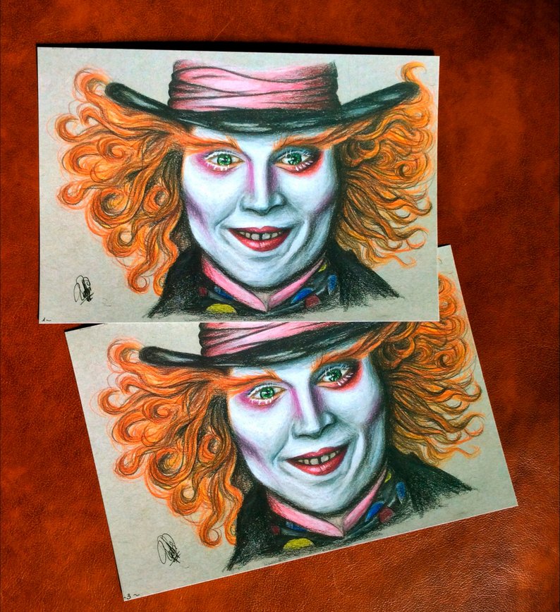 Tim Burton Mad Hatter Drawing at PaintingValley.com | Explore ...