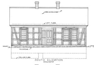 300x209 Timber Frame Cottage, Architectural Drawings, Single Story Home - Timber Drawings