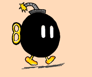 300x250 walking time bomb drawing - Time Bomb Drawing