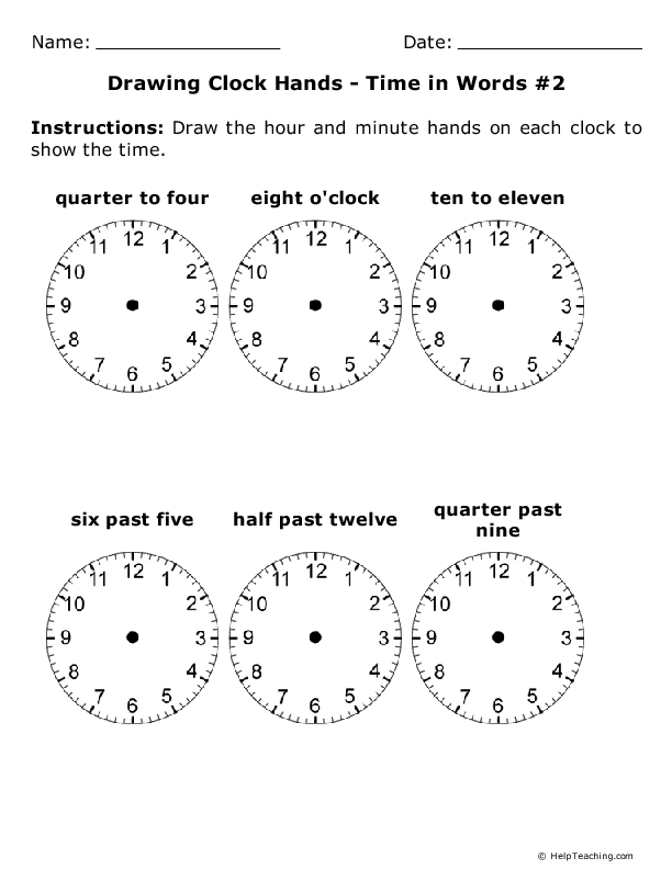 612x792 Drawing Clock Hands - Time Clock Drawing