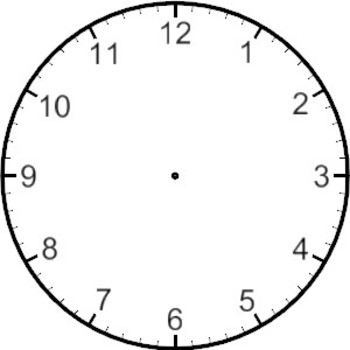 350x350 drawing the time on a clock - Time Clock Drawing