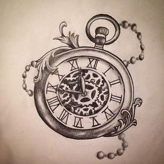 236x236 Best Pocket Watch Images Pocket Watch, Ideas, Watches - Time Clock Drawing